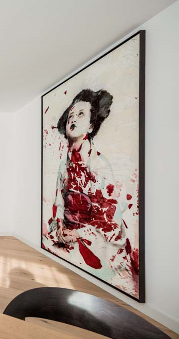 Detall del cuadre del menjador Detalle del cuadro del comedor