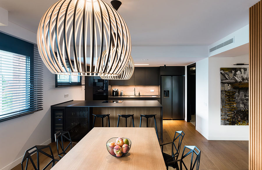 Vista general de la cocina del piso en Sant Cugat del Vallés